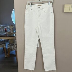 Women’s Madewell Jeans The Perfect Vintage Straight white